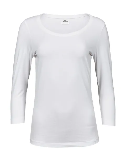  Ženska majica s 3/4 rukavima, 195 g/m² - Tee Jays Bijela