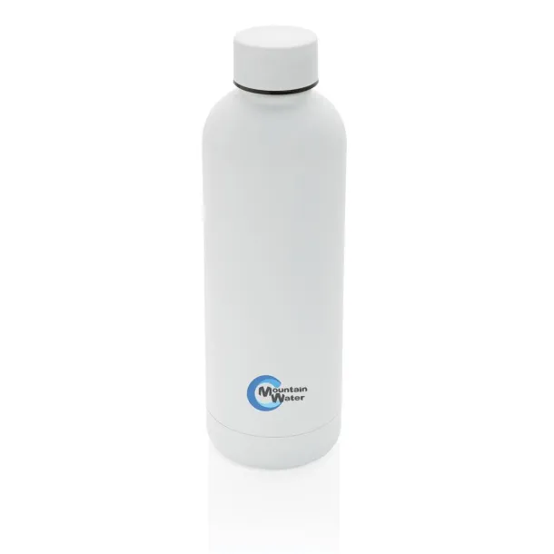  RCS Recycled stainless steel Impact vacuum bottle - XD Collection White 