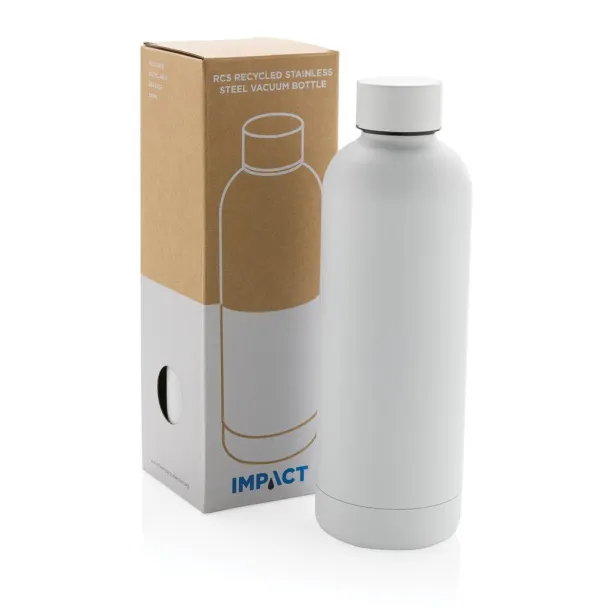  RCS Recycled stainless steel Impact vacuum bottle - XD Collection White 