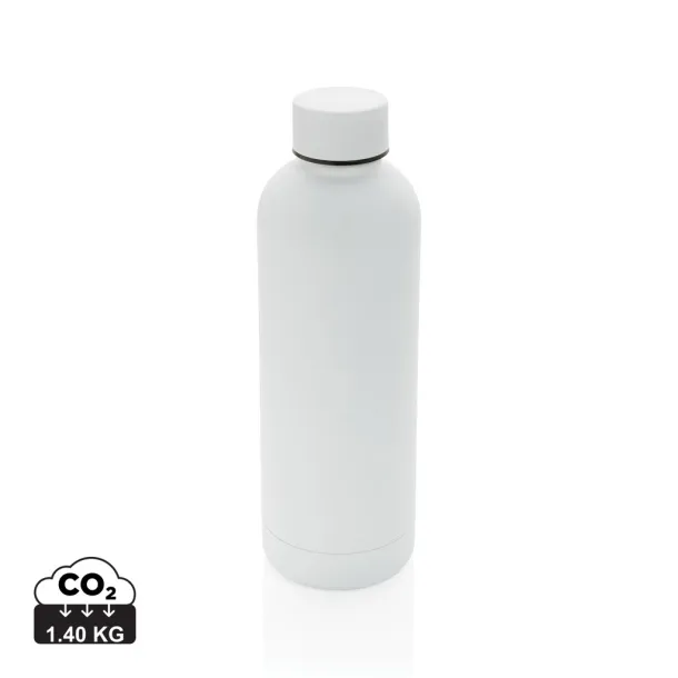  RCS Recycled stainless steel Impact vacuum bottle - XD Collection White 