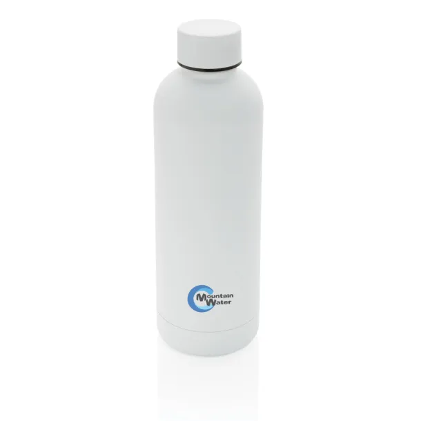  RCS Recycled stainless steel Impact vacuum bottle - XD Collection White 