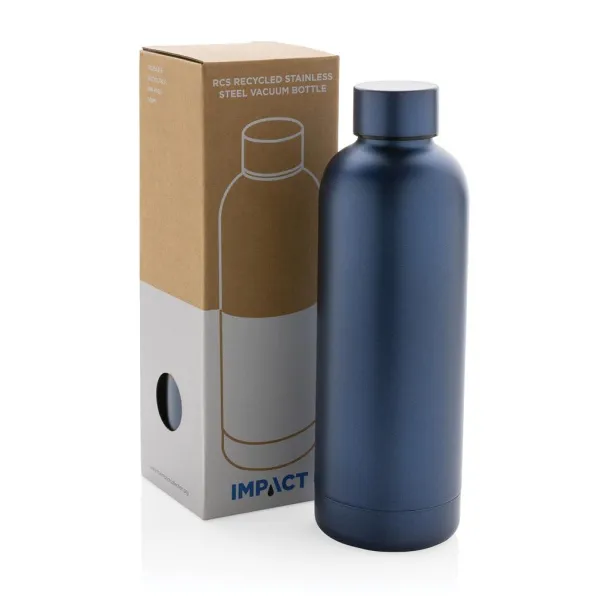  RCS Recycled stainless steel Impact vacuum bottle - XD Collection Blue 