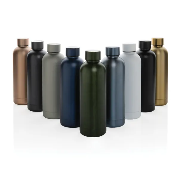  RCS Recycled stainless steel Impact vacuum bottle - XD Collection Blue 