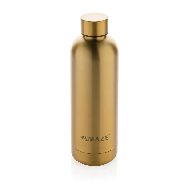  RCS Recycled stainless steel Impact vacuum bottle - XD Collection Gold 