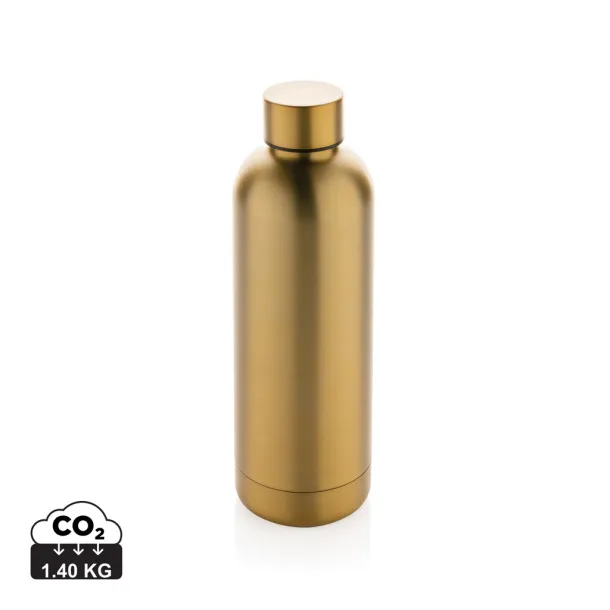  RCS Recycled stainless steel Impact vacuum bottle - XD Collection Gold 