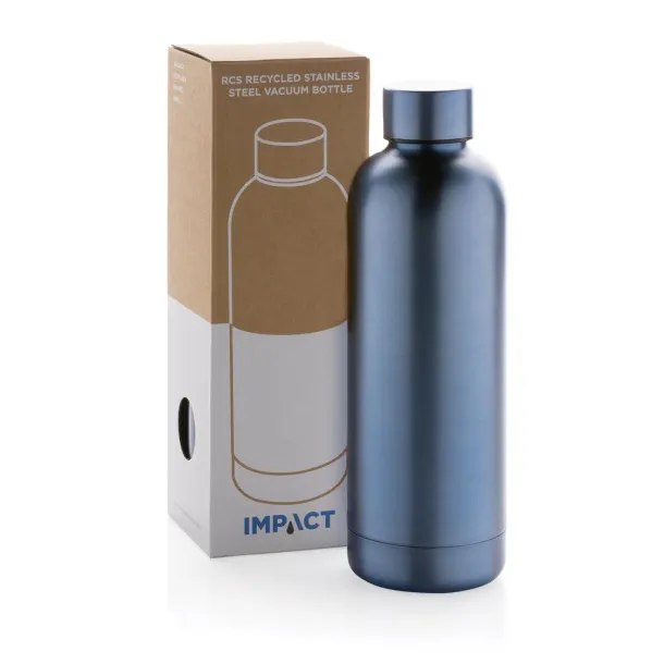  RCS Recycled stainless steel Impact vacuum bottle - XD Collection blue 