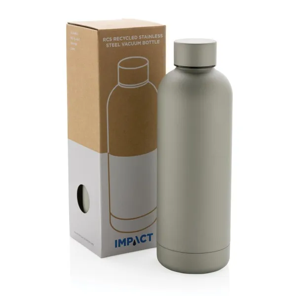  RCS Recycled stainless steel Impact vacuum bottle - XD Collection Silver 