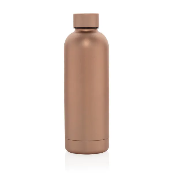  RCS Recycled stainless steel Impact vacuum bottle - XD Collection Brown 