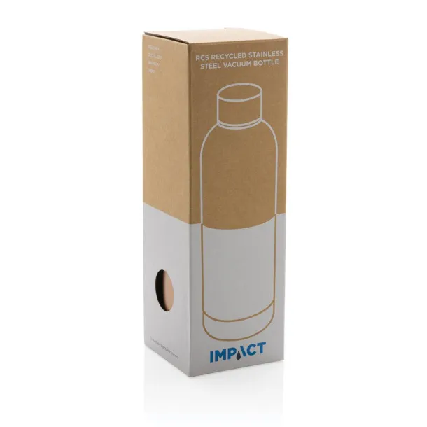  RCS Recycled stainless steel Impact vacuum bottle - XD Collection Brown 