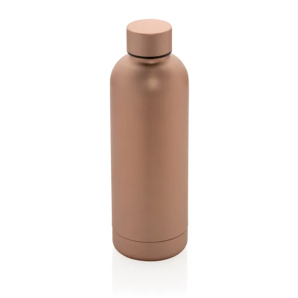  RCS Recycled stainless steel Impact vacuum bottle - XD Collection Brown 