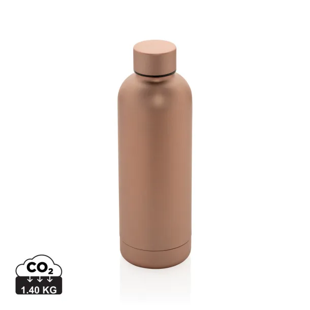  RCS Recycled stainless steel Impact vacuum bottle - XD Collection Brown 