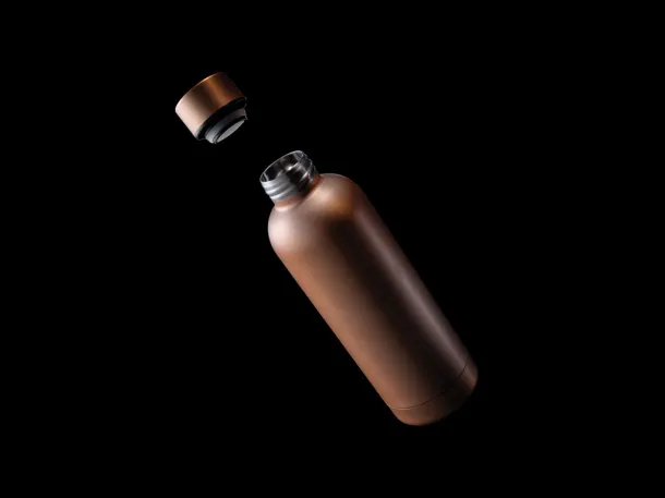  RCS Recycled stainless steel Impact vacuum bottle - XD Collection Brown 