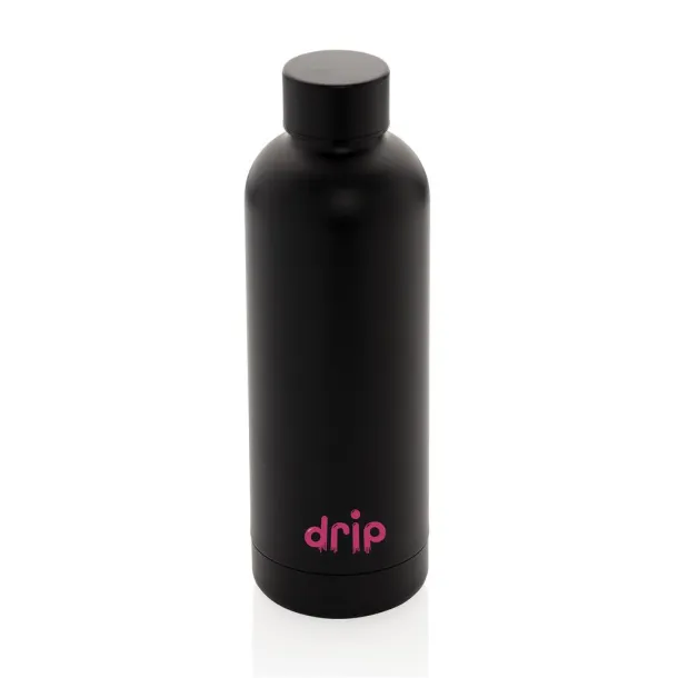  Impact vakuum boca od RCS recikliranog nehrđajućeg čelika, 500 ml - XD Collection Crna