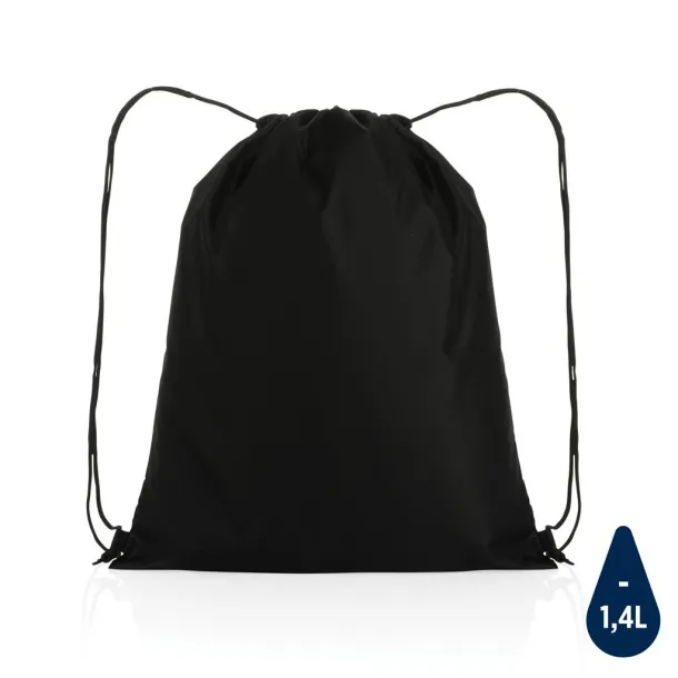  Impact AWARE™ RPET 190T drawstring bag - XD Collection Black 