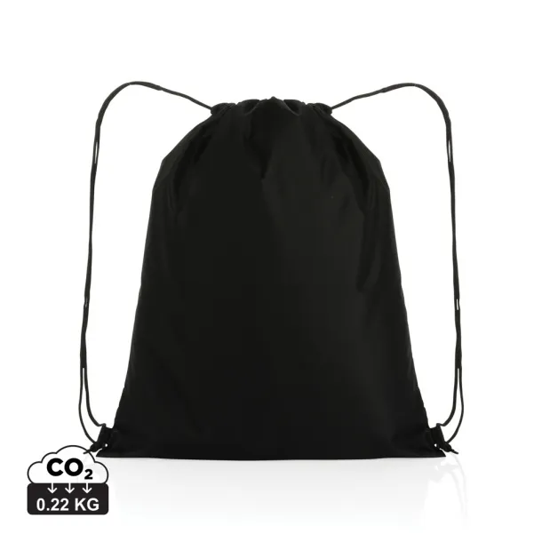  Impact AWARE™ RPET 190T drawstring bag - XD Collection Black 