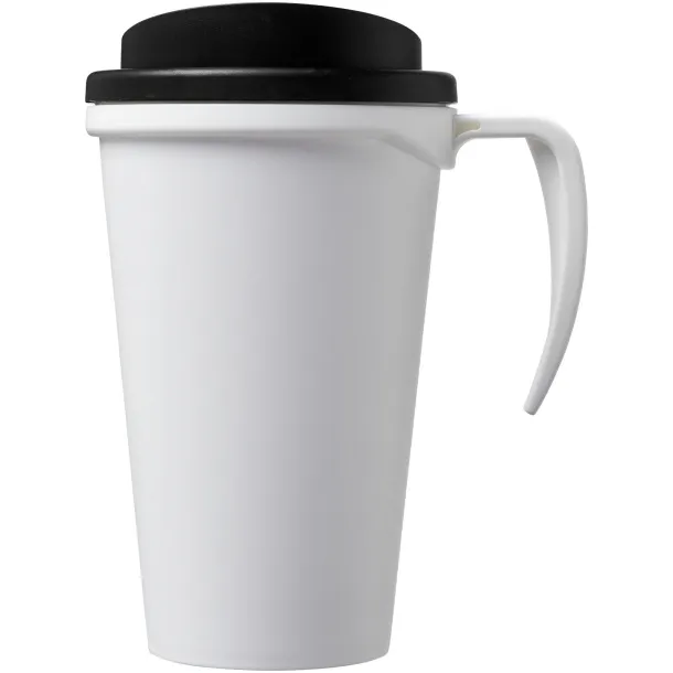 Americano® Grande 350 ml insulated mug - Unbranded White Solid black