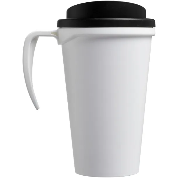 Americano® Grande 350 ml insulated mug - Unbranded White Solid black