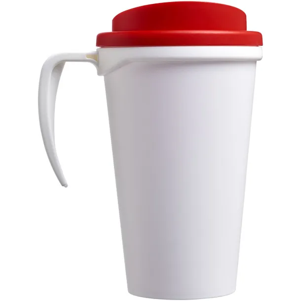 Americano® Grande 350 ml insulated mug - Unbranded White Red