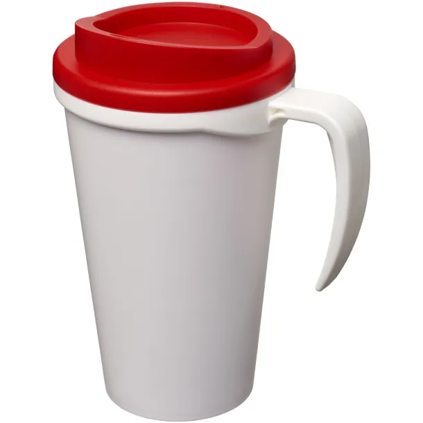 Americano® Grande 350 ml insulated mug - Unbranded White Red