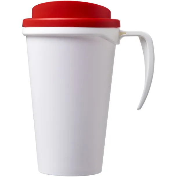 Americano® Grande 350 ml insulated mug - Unbranded White Red