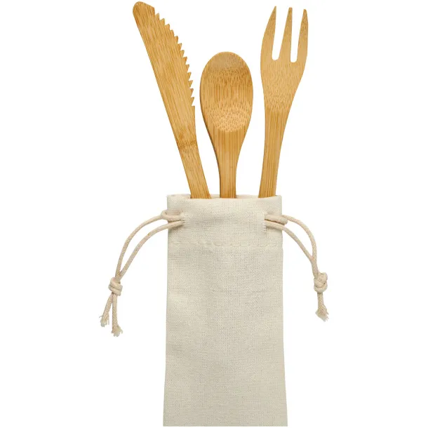 Celuk bamboo cutlery set Natural