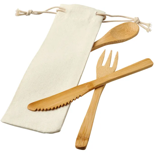 Celuk bamboo cutlery set Natural