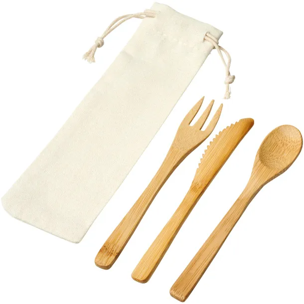 Celuk bamboo cutlery set Natural