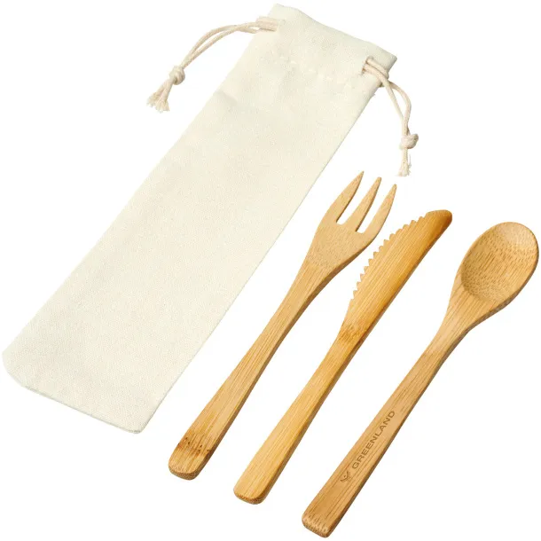 Celuk bamboo cutlery set Natural