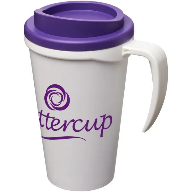 Americano® Grande 350 ml insulated mug - Unbranded White Purple