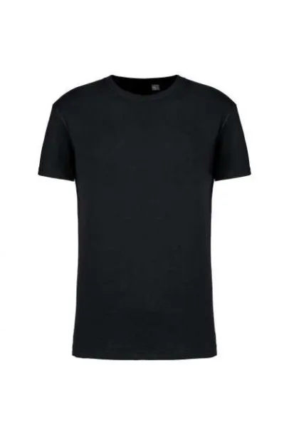  Unisex kratka majica s okruglim izrezom od organskog pamuka, 185 g/m2 - Kariban Crna