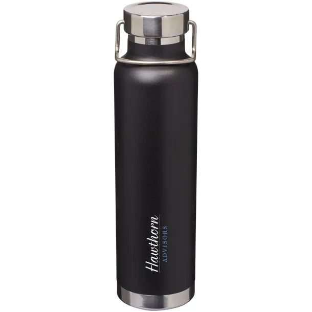 Thor 650 ml copper vacuum insulated sport bottle - Unbranded Solid black