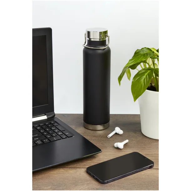 Thor 650 ml copper vacuum insulated sport bottle Solid black