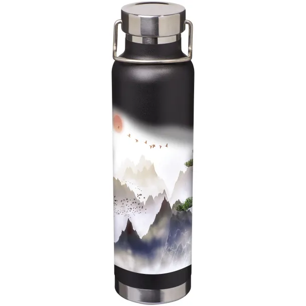 Thor 650 ml copper vacuum insulated sport bottle Solid black