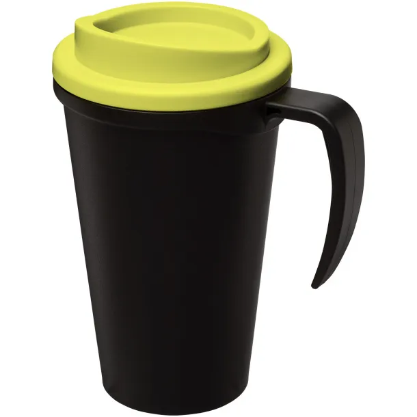 Americano® Grande 350 ml insulated mug Solid black Lime