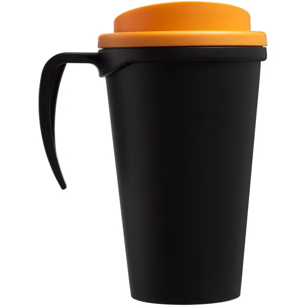 Americano® Grande 350 ml insulated mug Solid black Orange