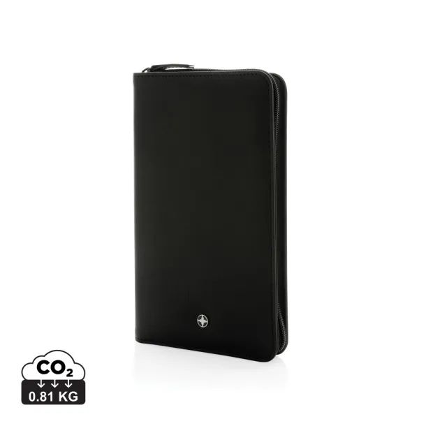  Swiss Peak Heritage RCS rPU RFID travel wallet - Swiss Peak Black 