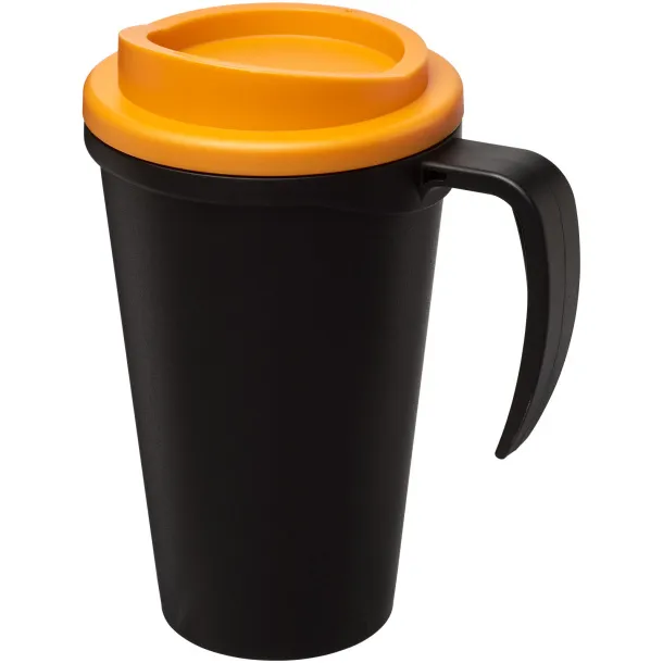 Americano® Grande 350 ml insulated mug Solid black Orange