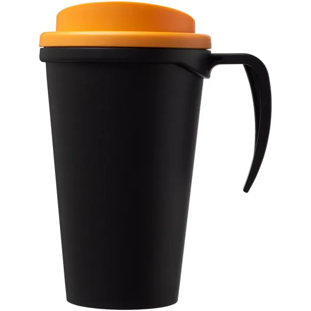 Americano® Grande 350 ml insulated mug Solid black Orange