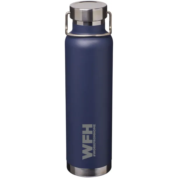 Thor 650 ml copper vacuum insulated sport bottle Navy Blue