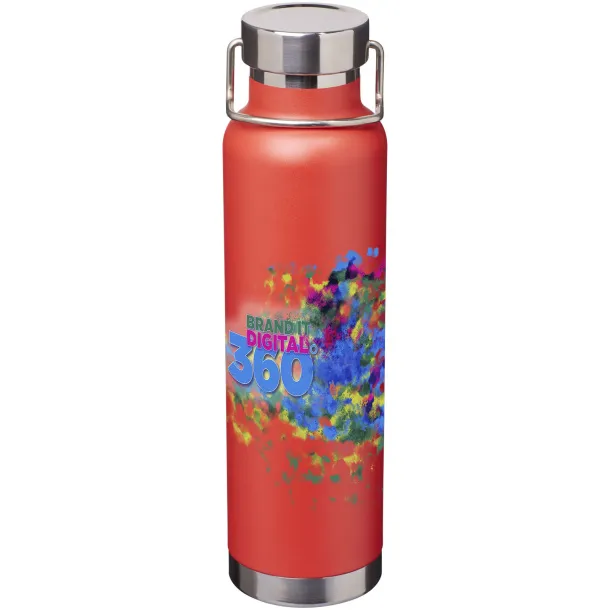 Thor 650 ml copper vacuum insulated sport bottle Red