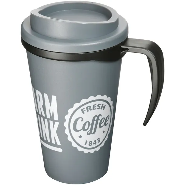 Americano® Grande 350 ml insulated mug Grey Solid black