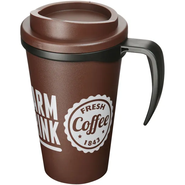 Americano® Grande 350 ml insulated mug Brown Solid black