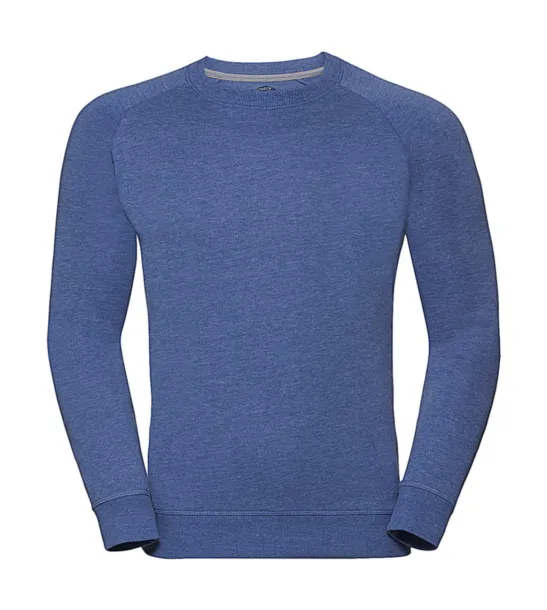  Men's HD Raglan Sweat - Russell  Blue Marl