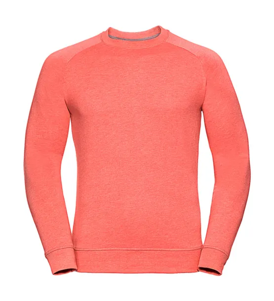  Men's HD Raglan Sweat - Russell  Coral Marl