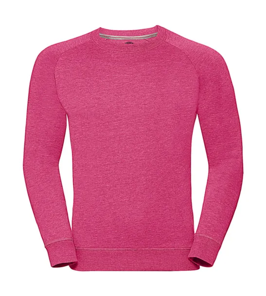  Men's HD Raglan Sweat - Russell  Pink Marl