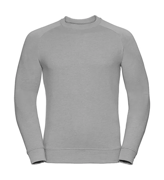  Men's HD Raglan Sweat - Russell  Silver Marl