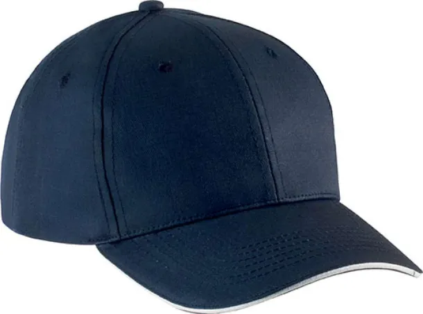  SANDWICH PEAK CAP - 6 PANELS - K-UP Navy White