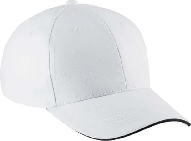  SANDWICH PEAK CAP - 6 PANELS - K-UP White Navy