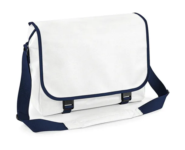  Messenger Bag - Bagbase Bijela French Navy