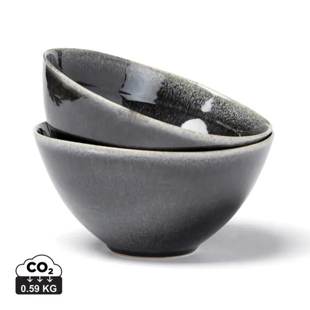  VINGA Nomimono bowl 15,5 cm, 2 pcs set - Vinga Black 